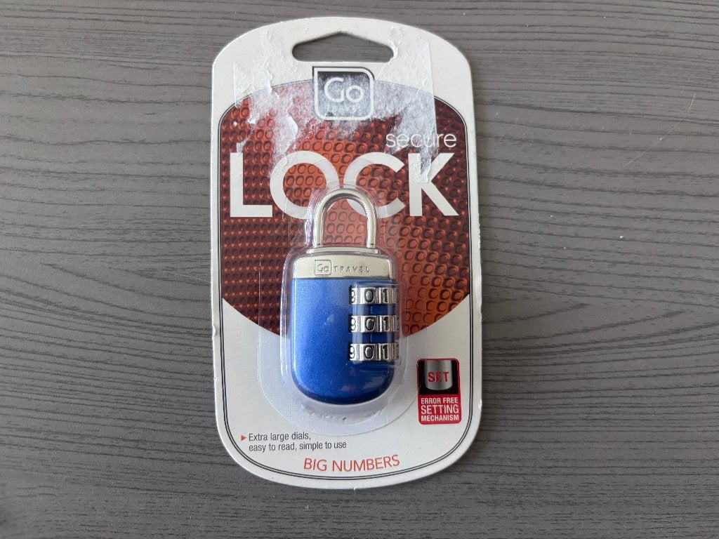 Nieuw hangslot met grote cijfers zit nog in de verpakking, Ophalen of Verzenden, Nieuw
