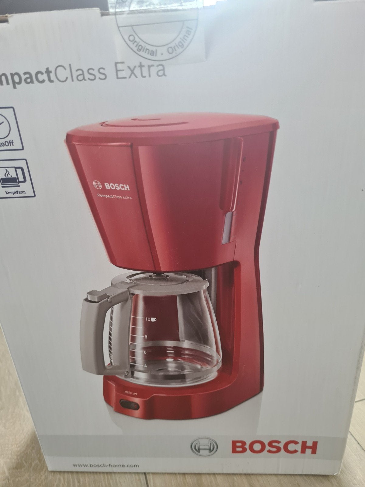 Rode Bosch koffietzetapparaat, Enlèvement