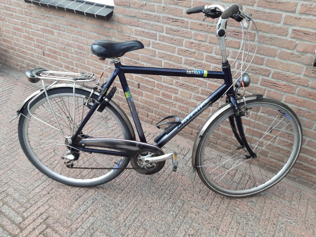sportieve gazelle herenfiets 61 cm kader, Fietsen en Brommers, Ophalen, 28 inch, Gebruikt, Velgrem