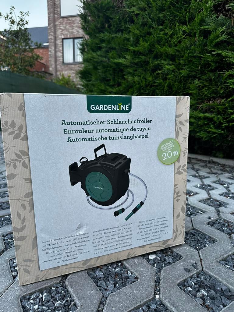 Automatisch tuinslang nog nieuw, Tuin en Terras, Tuinslangen, Ophalen of Verzenden, Nieuw, Tuinslang