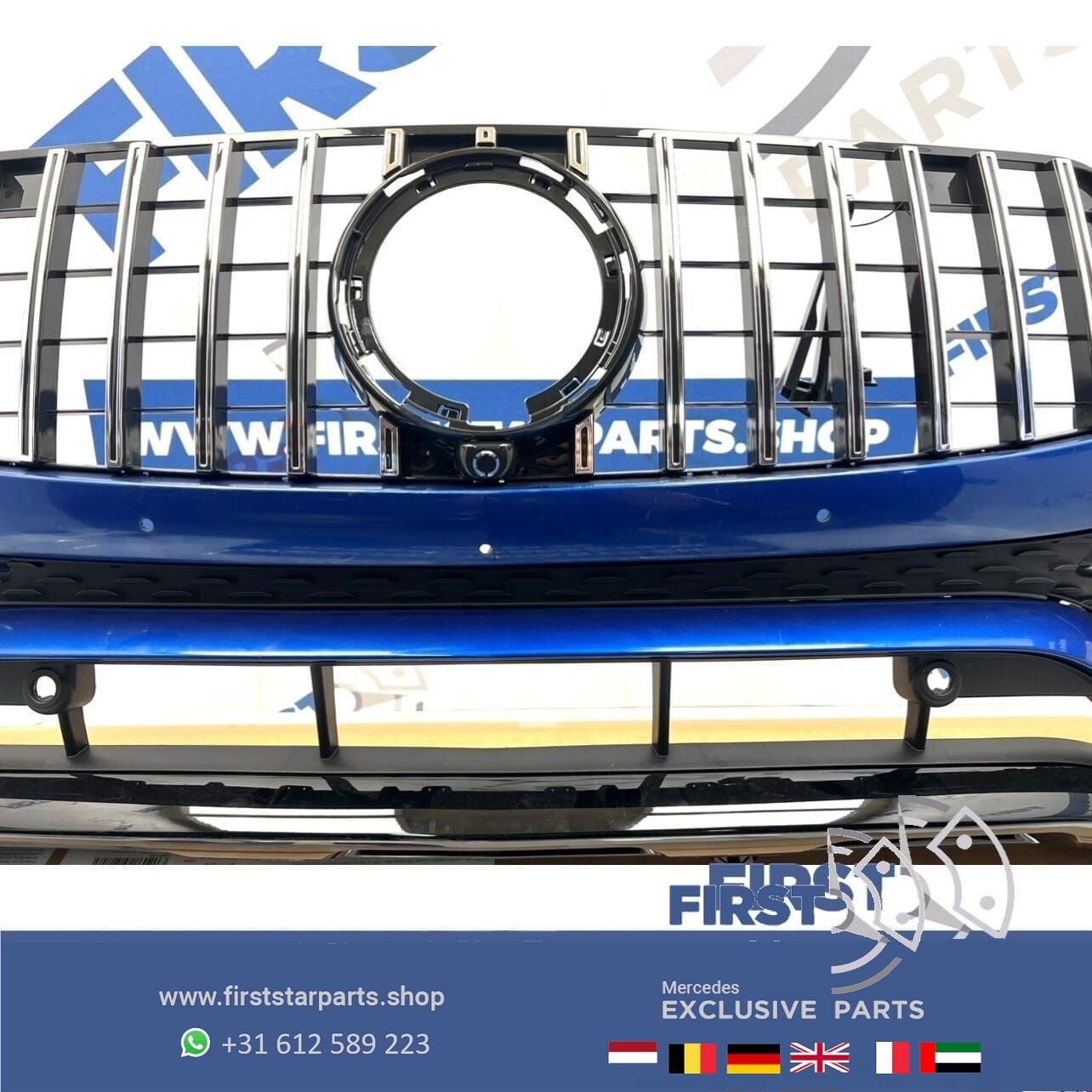 W253 BUMPER GLC FACELIFT AMG VOORBUMPER Mercedes 2018-2022 B, Auto-onderdelen, Gebruikt, -, Voor, Ophalen of Verzenden
