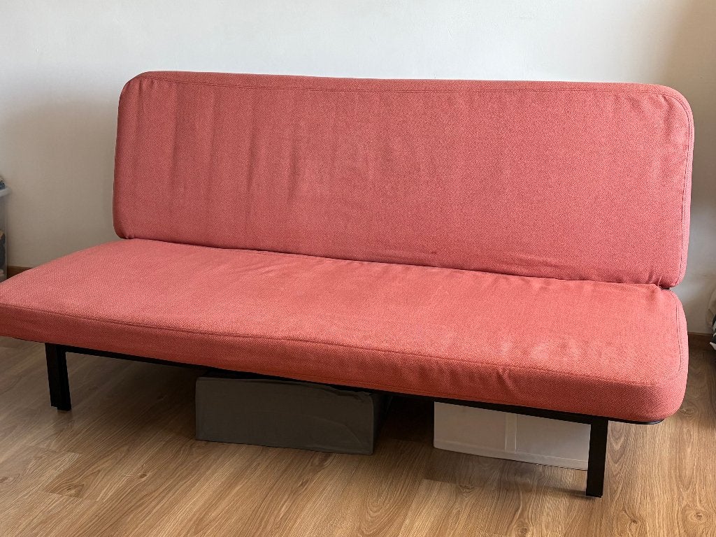 IKEA NYHAMN zetelbed 3-zit: nieuw frame (garantie) + matras, Maison & Meubles, Chambre à coucher | Canapés-lits, Comme neuf, 140 cm
