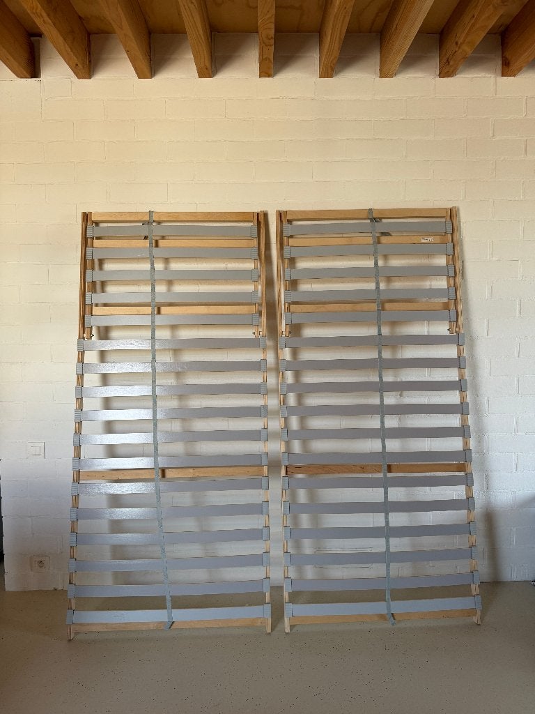 2x IKEA lattenbodem 90x200 cm, Huis en Inrichting, Slaapkamer | Matrassen en Bedbodems, Ophalen, Gebruikt, 90 cm, Eenpersoons