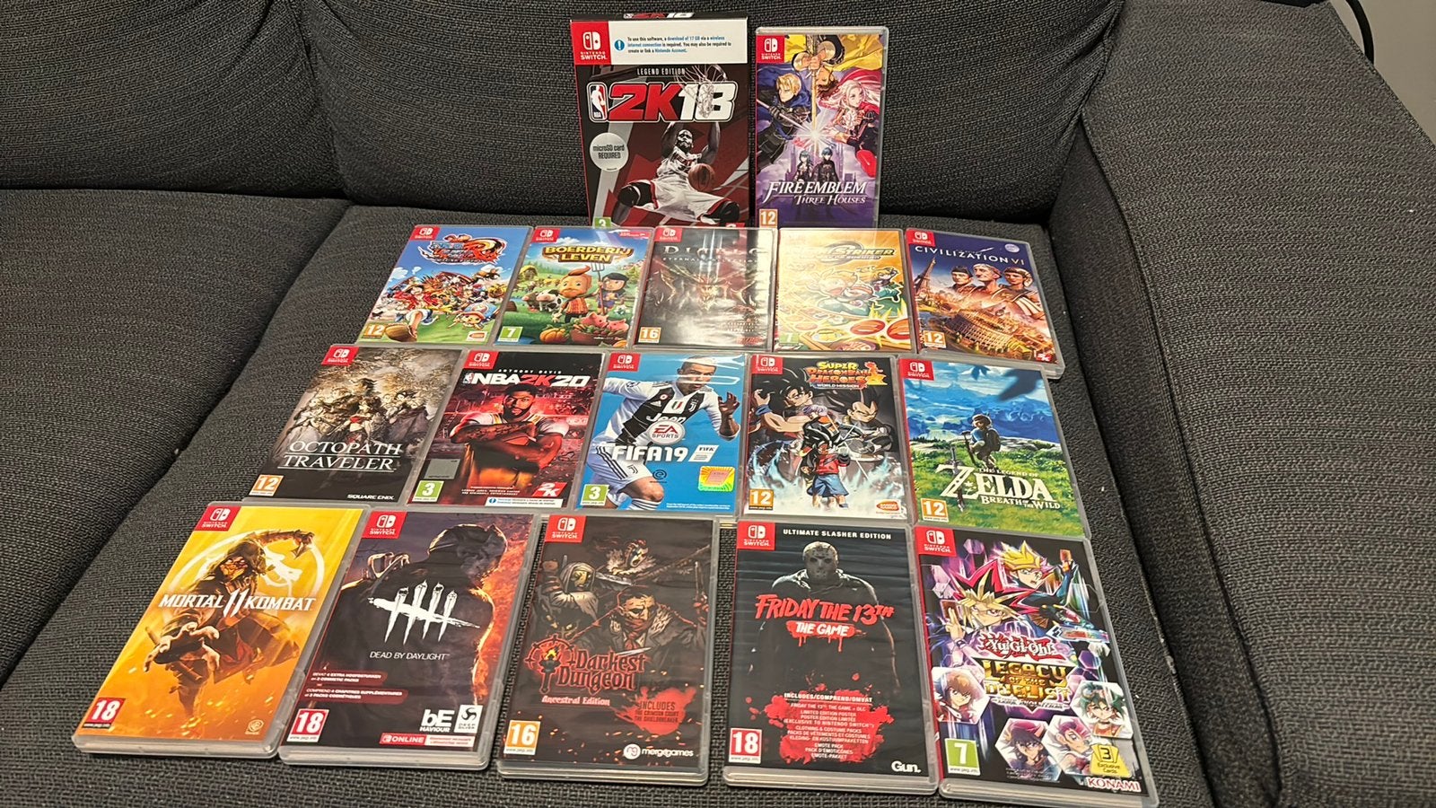 17 Nintendo Switch Games, Ophalen, Zo goed als nieuw