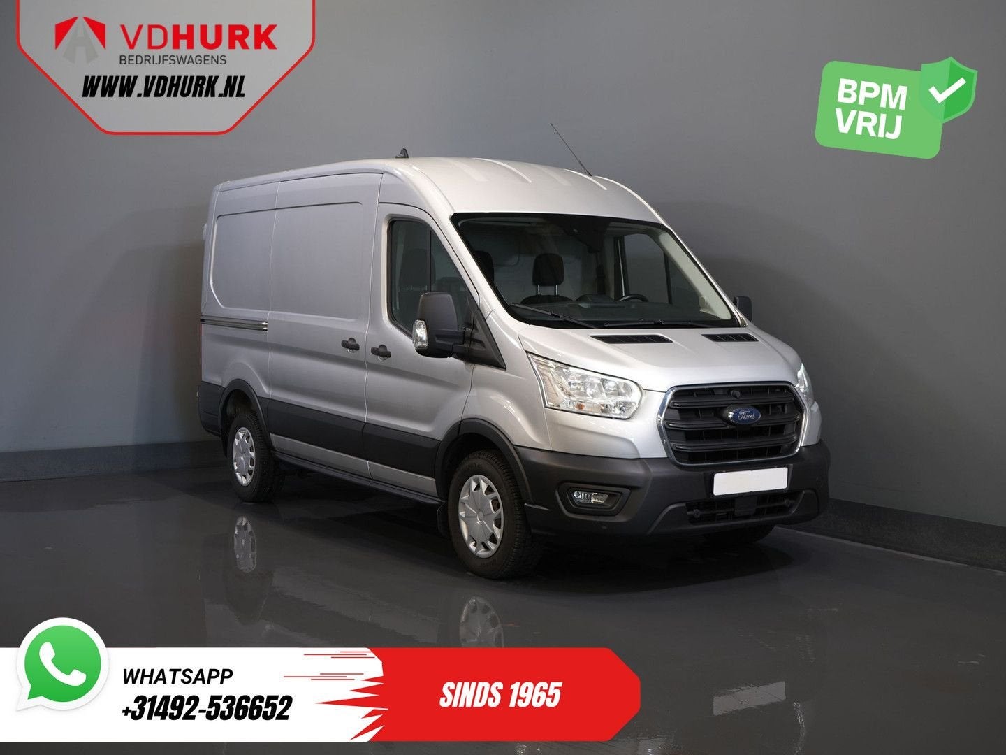Ford Transit 350 2.0 TDCI 130 pk L2H2 Trend Inrichting/ Crui, Argent ou Gris, Achat, Entreprise, Automatique
