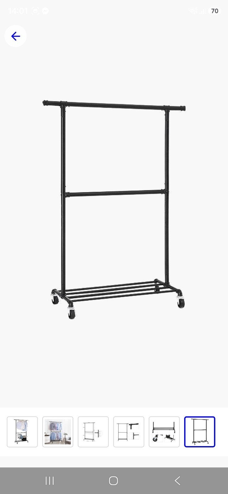 2  Kledingrekken met wieltjes, 30€/stuk of 50€ voor allebei., Kleding | Dames, Kledingrekken, Ophalen, Met wielen, Zo goed als nieuw