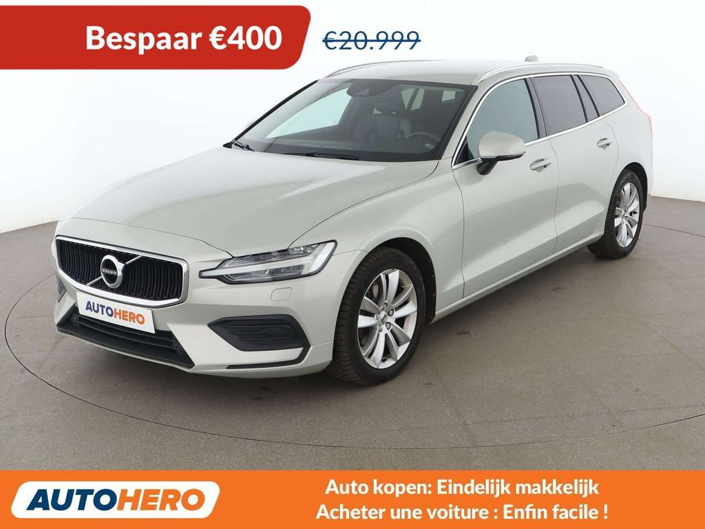 Volvo V60 2.0 D4 Momentum (année de construction 2018), Autos, Volvo, Cuir, Achat, Euro 6, Noir