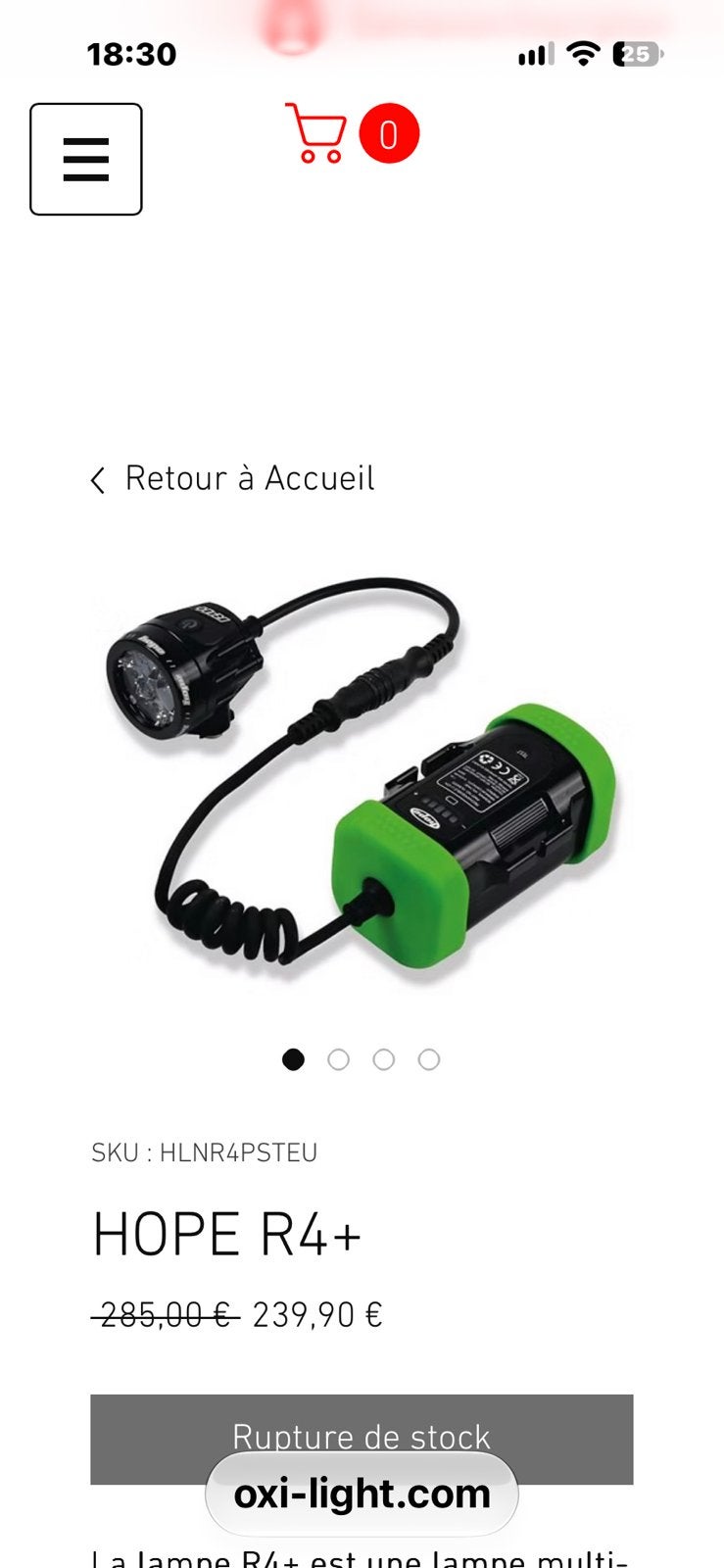 Hope, Vélos & Vélomoteurs, Phare avant, Batterie, Comme neuf, Résistant à l'eau