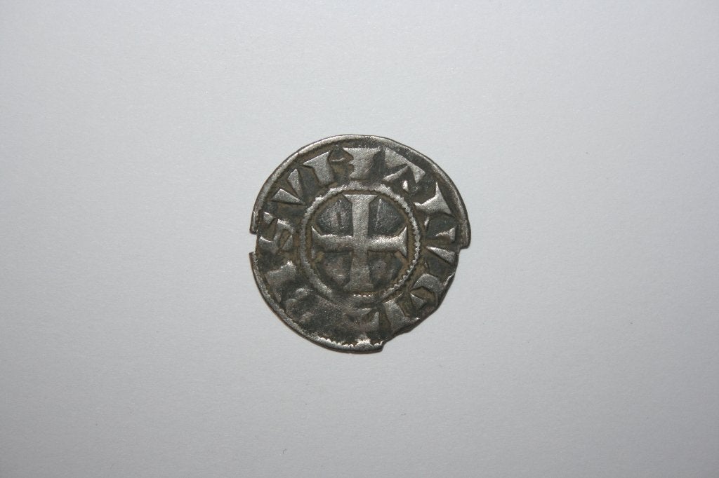 Middeleeuwse zilveren munt – Denier Franche-Comté - 1200 AD, Hobby & Loisirs créatifs, Envoi, Utilisé, 30 cm ou moins, Autres marques
