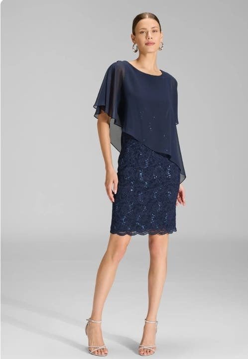 Coctailjurk donkerblauw, Taille 38/40 (M), Robe de cocktail, Comme neuf, Enlèvement