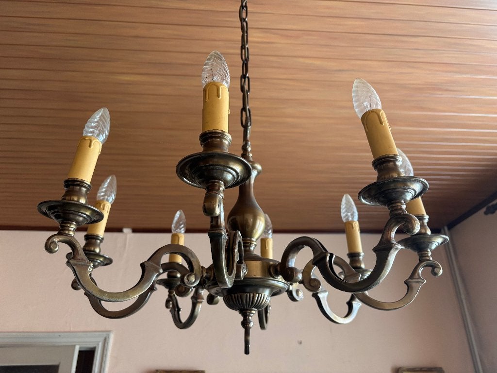 lustre, Maison & Meubles, Enlèvement, Utilisé, E14 (petit), Métal