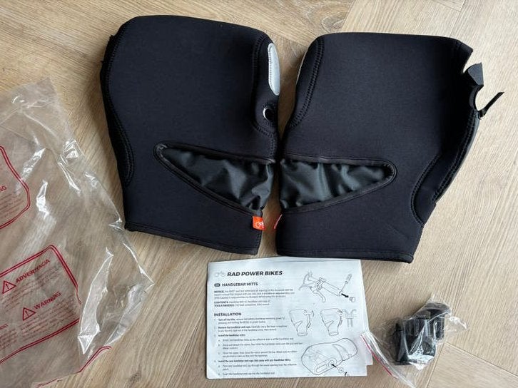 Nieuwe Rad Power Bikes Stuurmoffen - Zwart & Warm, Fietsen en Brommers, Ophalen of Verzenden, Nieuw