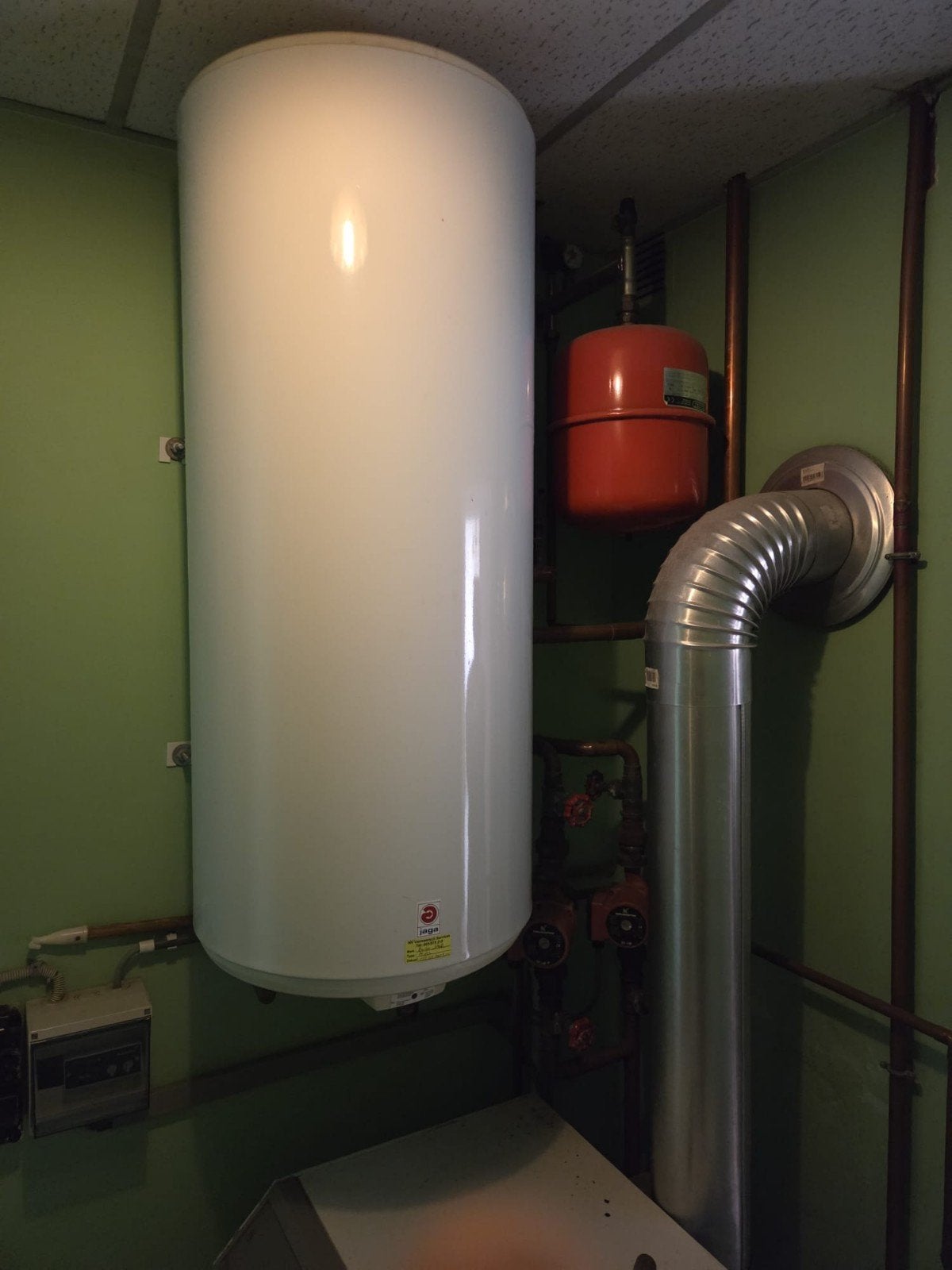 Boiler 150l Jaga, Doe-het-zelf en Bouw, Ophalen, Gebruikt, Aardgas, 100 liter of meer