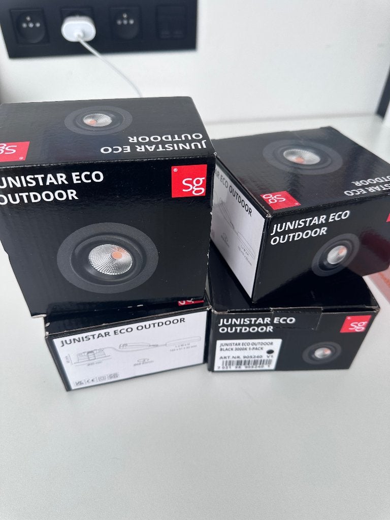 Inbouwspots zwart Junistar, Maison & Meubles, Neuf, Enlèvement ou Envoi, LED, Autres marques