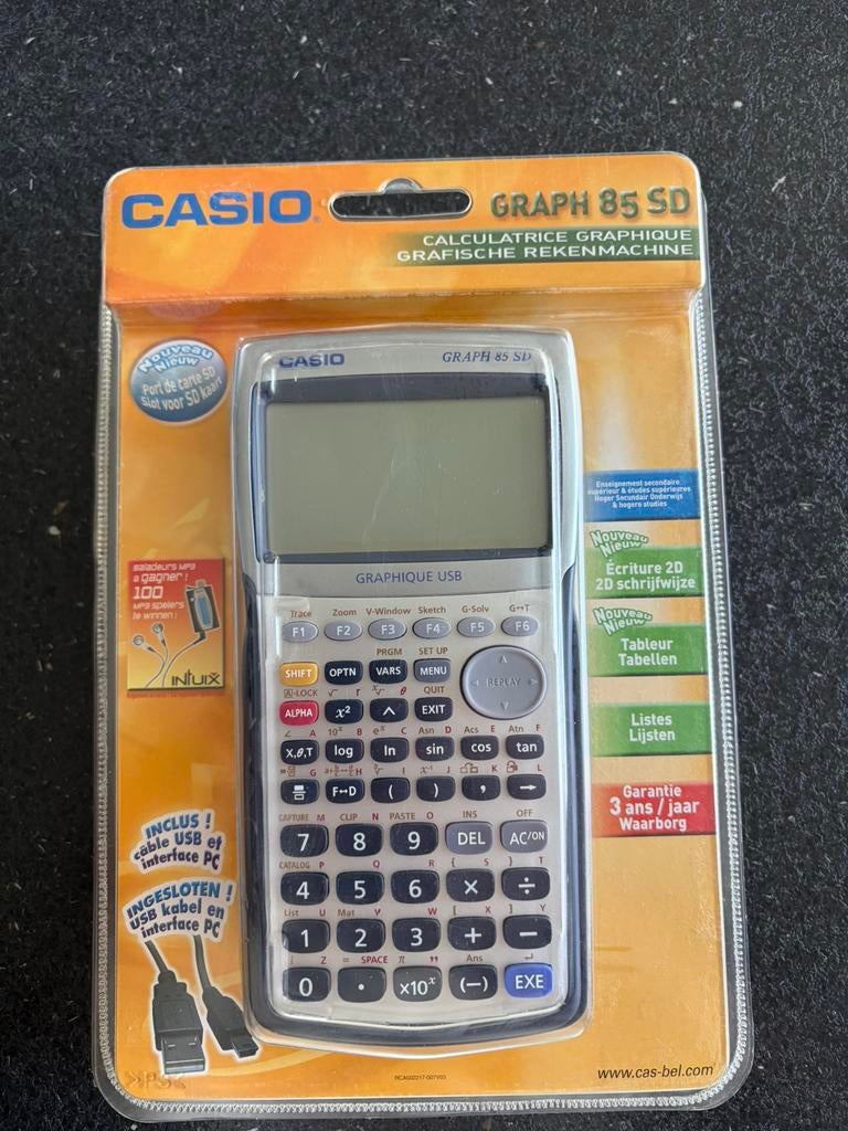 Casio Graph 85 SD – Gloednieuw in verpakking, Diversen, Rekenmachines, Nieuw, Grafische rekenmachine, Ophalen