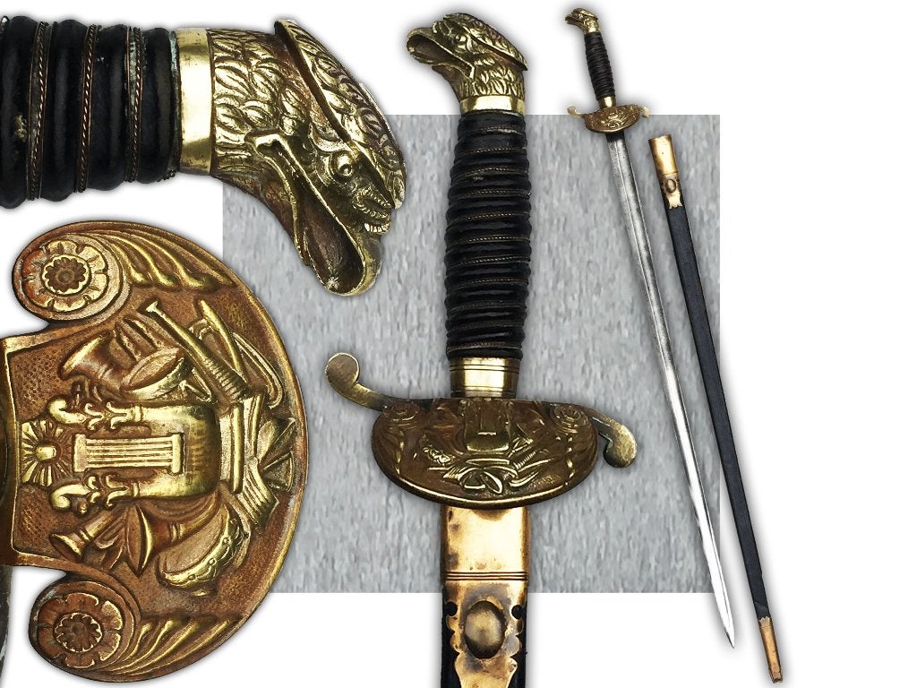 🚨Rare ÉPÉE USA - Officier Supérieur Corps Musique 1861-65, Enlèvement ou Envoi, Armée de terre, Épée ou sabre