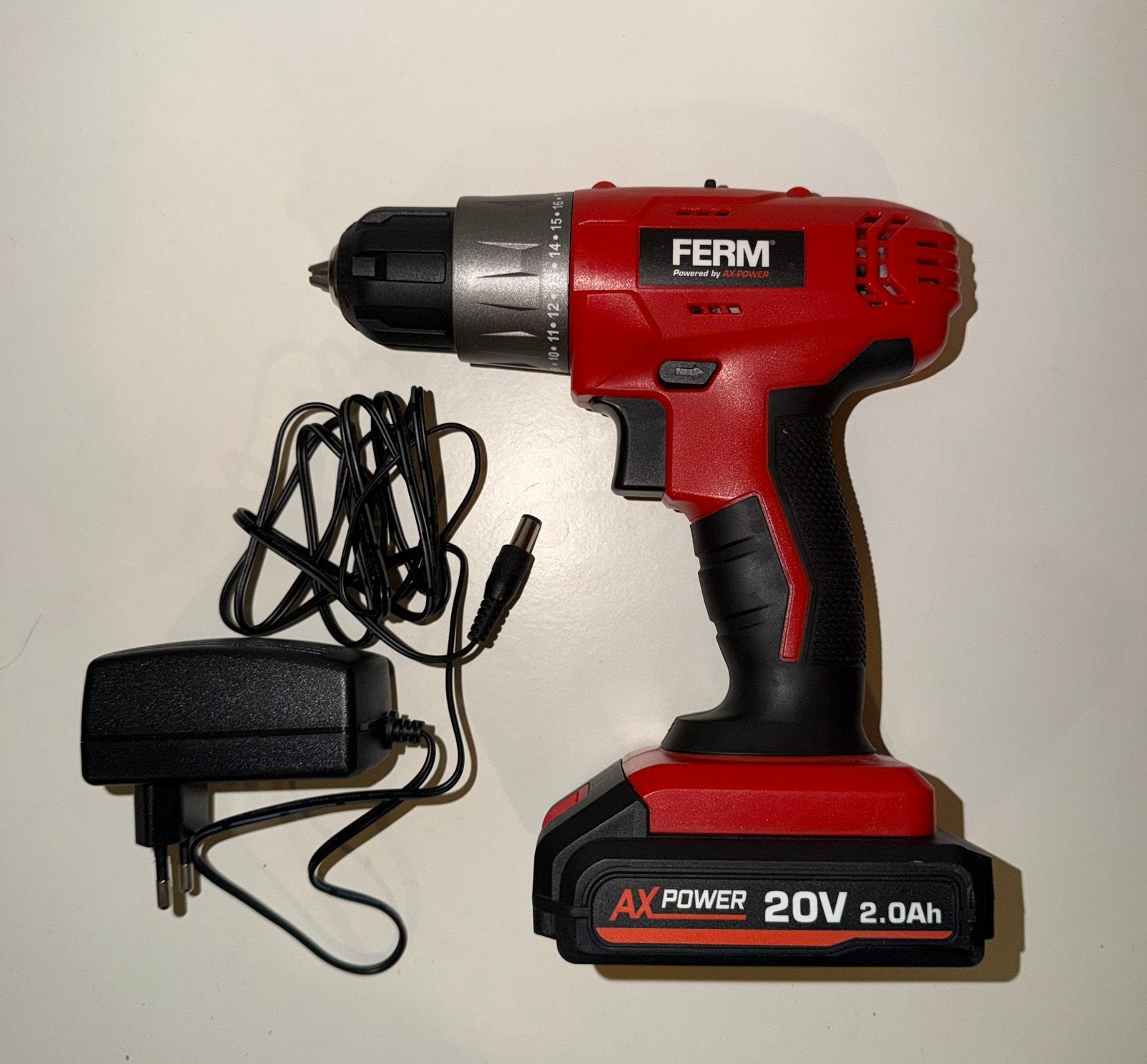 Visseuse Ferm / AX Power, 20V, batterie 2,0Ah,, Bricolage & Construction, Enlèvement ou Envoi, Comme neuf, Foreuse et Perceuse