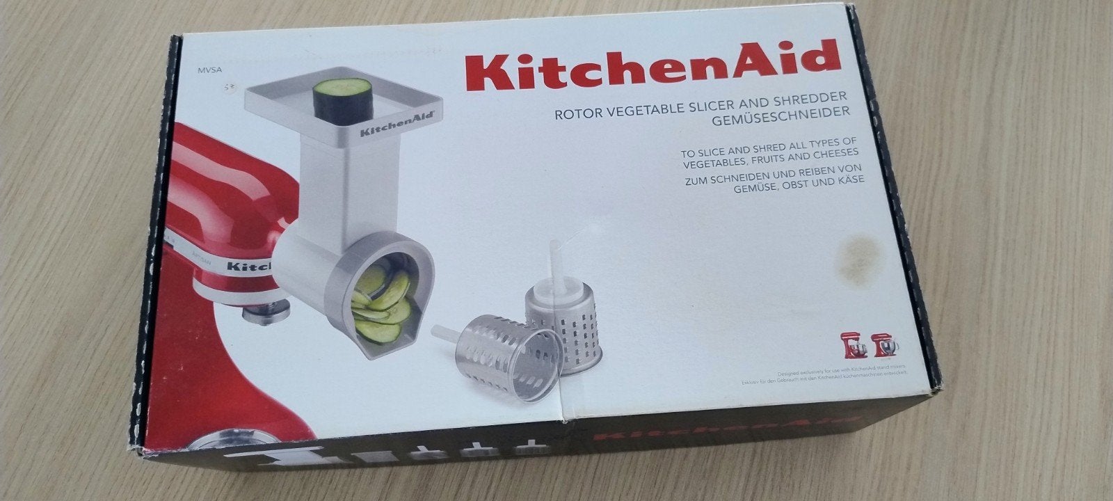KitchenAid snijder, Ophalen