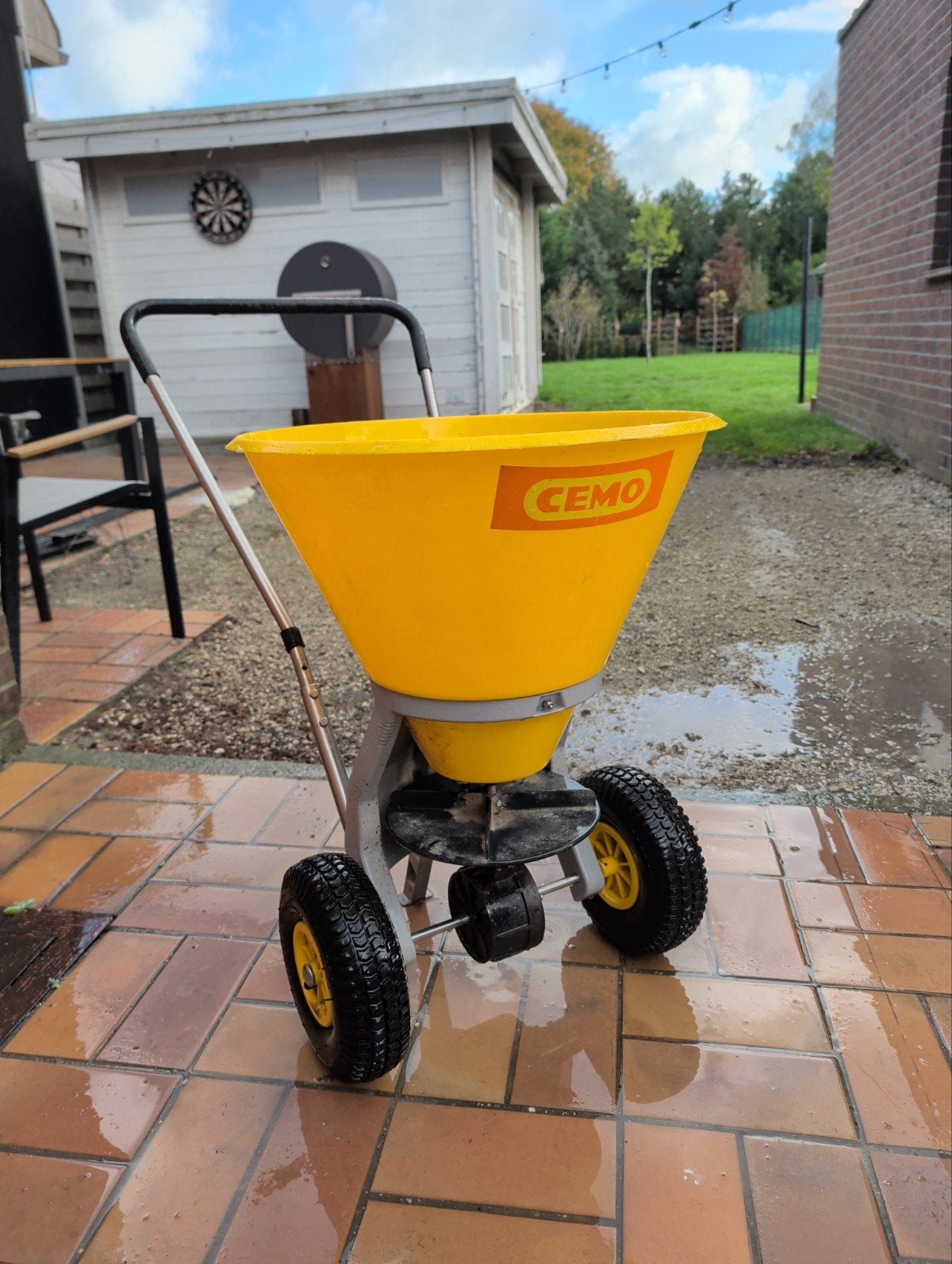 meststof en zout strooier, Jardin & Terrasse, Enlèvement, Comme neuf, Autres types, Cemo