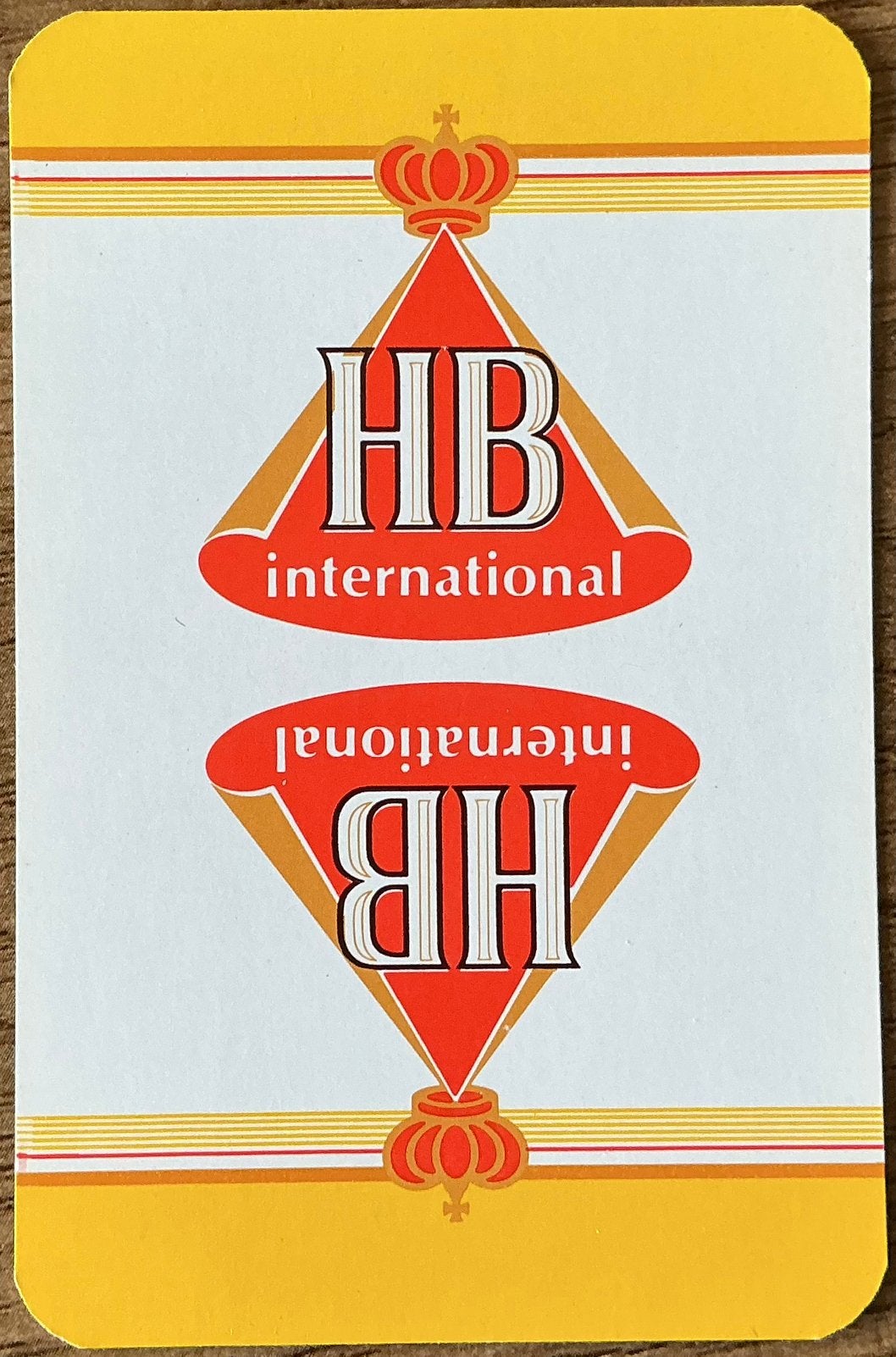 Carte à jouer HB INTERNATIONAL CIGARETTES, Enlèvement ou Envoi, Comme neuf, Carte(s) à jouer