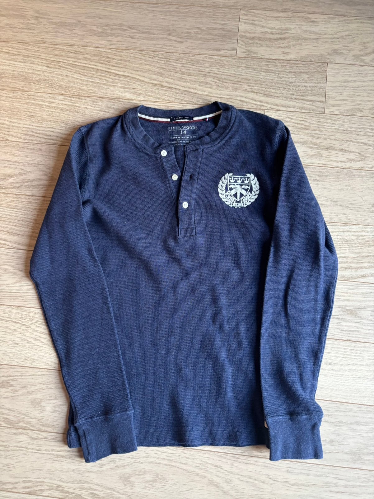 Blauwe t shirt River Woods, Kinderen en Baby's, Verzenden, Gebruikt, Jongen, Shirt of Longsleeve