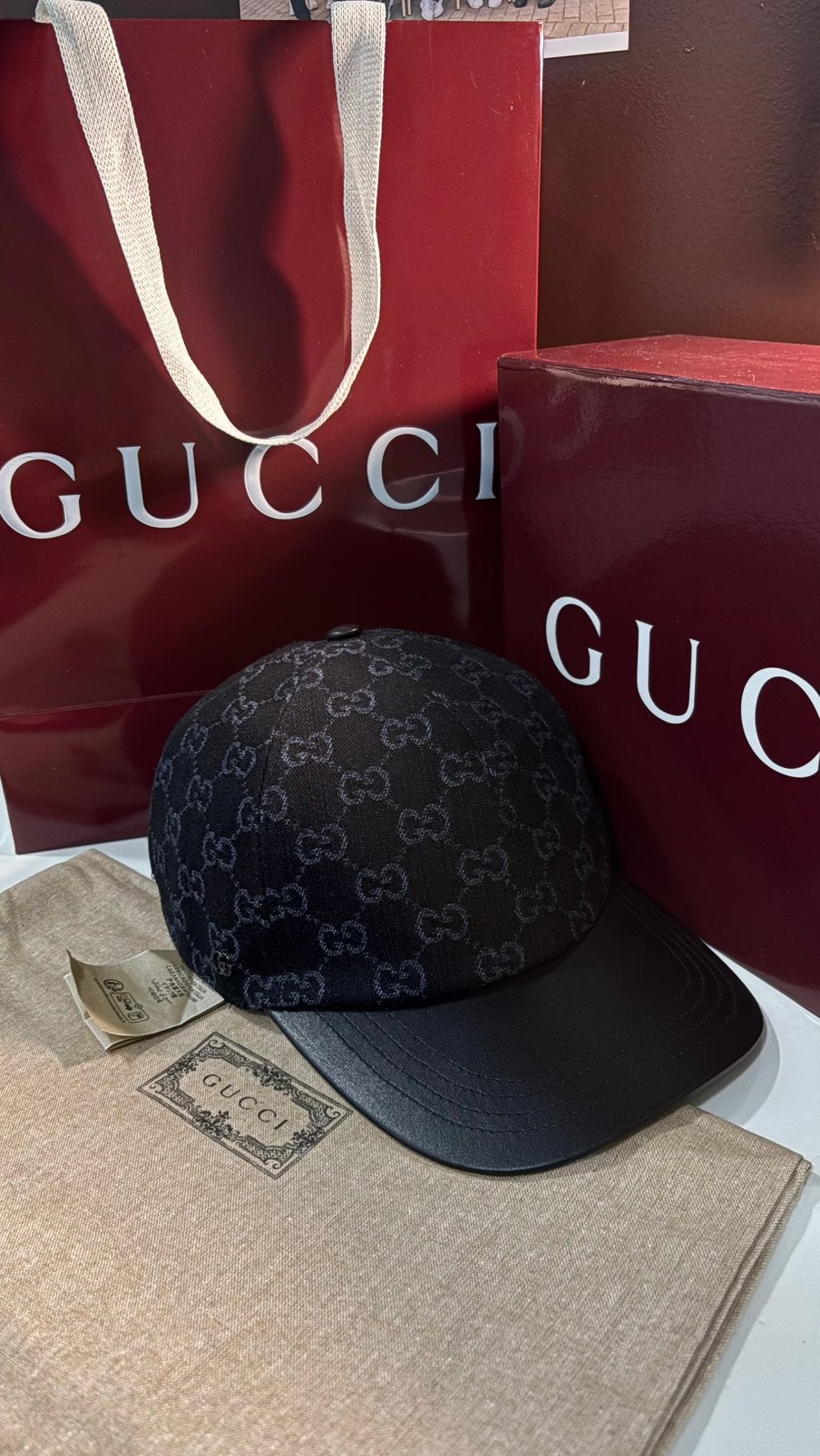 Gucci pet, Kleding | Heren, Ophalen of Verzenden, Nieuw, 57 cm (M, 7⅛ inch) of minder, Pet