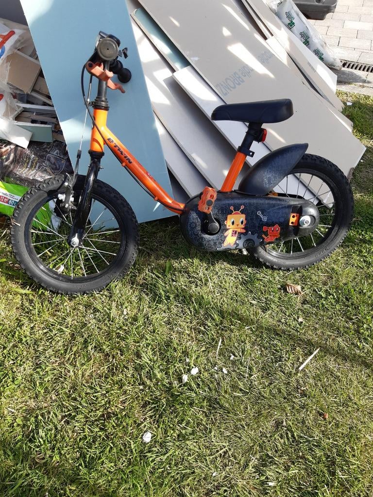 Kinderfiets 14 inch, Ophalen