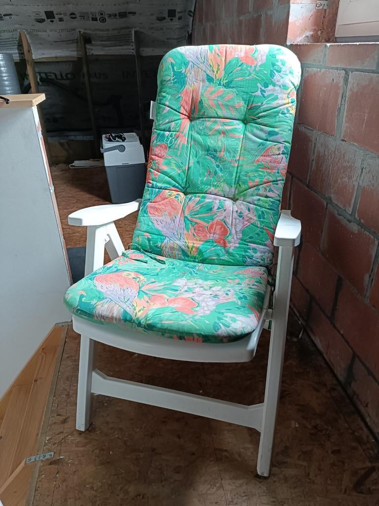 Curver stoelen tuin 4 stuks inclusief kussens, Tuin en Terras, Ophalen