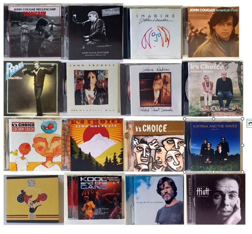 Pop & Rock cd's 'H - K' 2  (zie omschrijving), Envoi, Utilisé, Pop