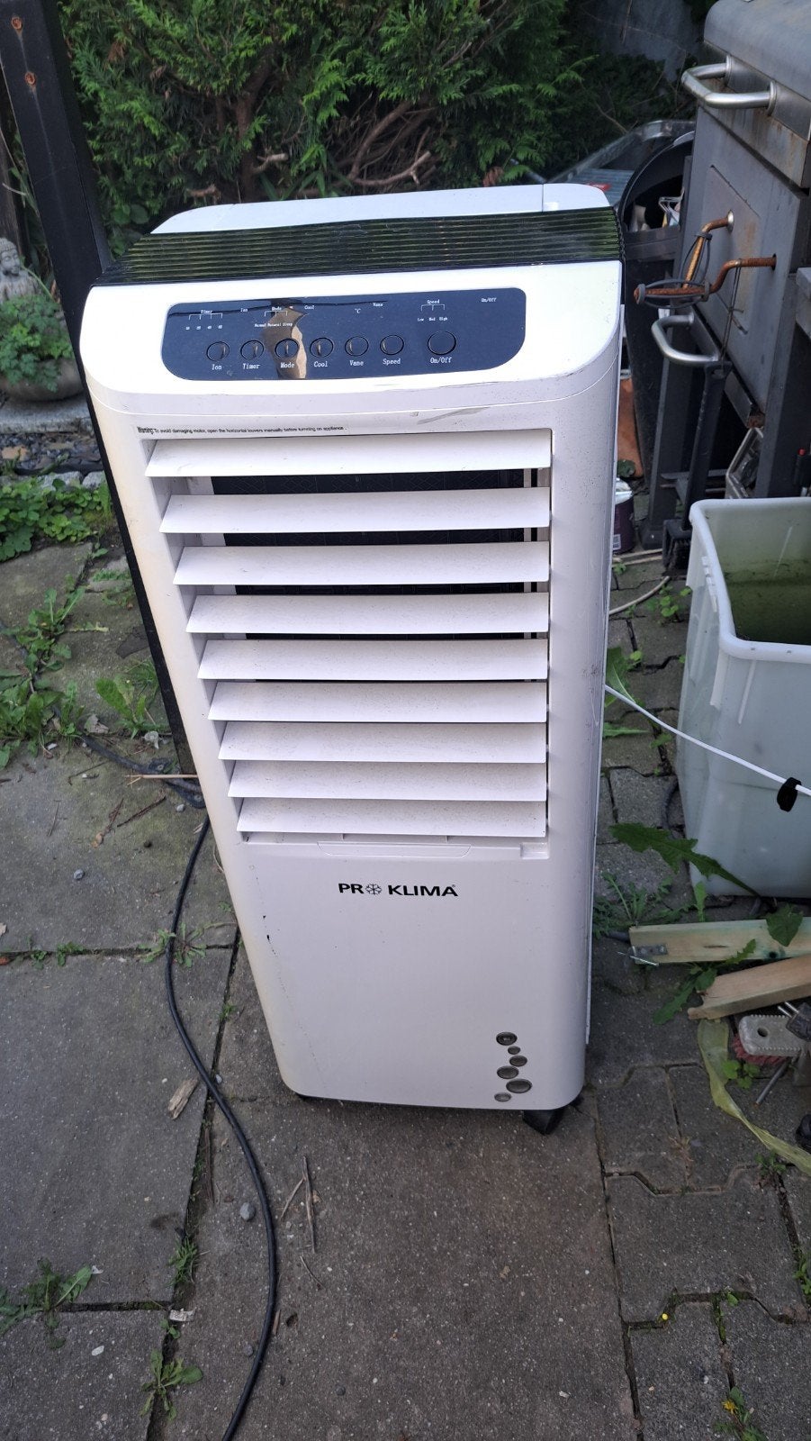 Refroidisseur d'air mobile, Electroménager, Climatiseurs, Comme neuf, Climatiseur mobile, Ventilation, Enlèvement