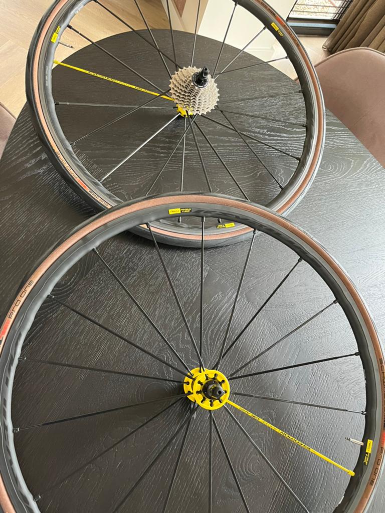 Mavic Ksyrium 125 carbon klimwielset, Fietsen en Brommers, Fietsonderdelen, Ophalen, Zo goed als nieuw, Carbon