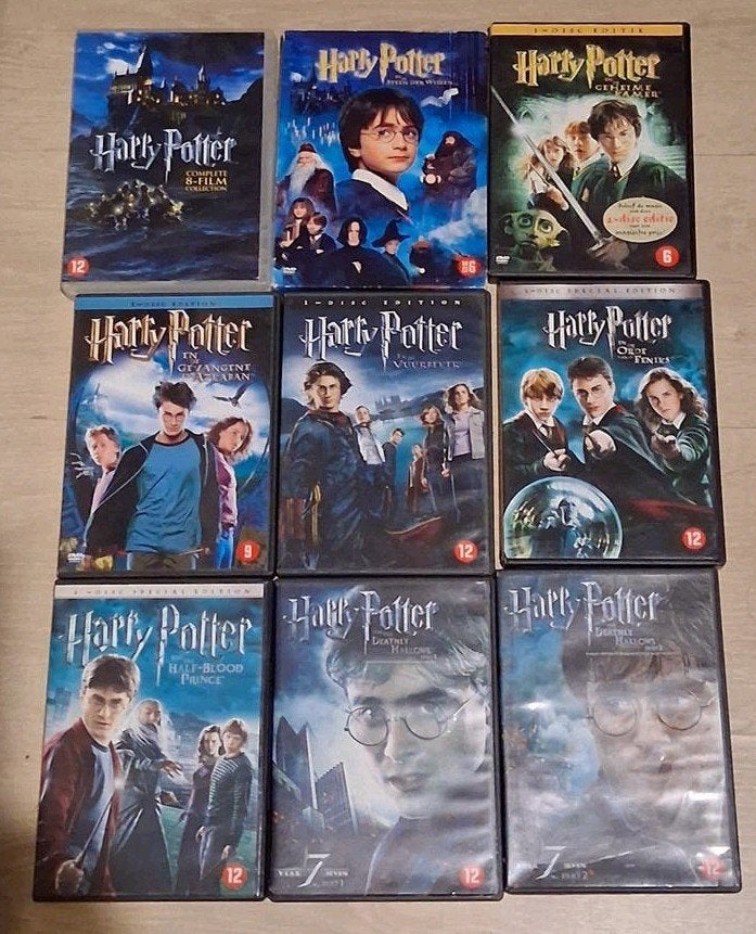 harry potter,  de volledige reeks op dvd (2 uitgaven), Enlèvement ou Envoi, Néerlandais, Film, Néerlandais