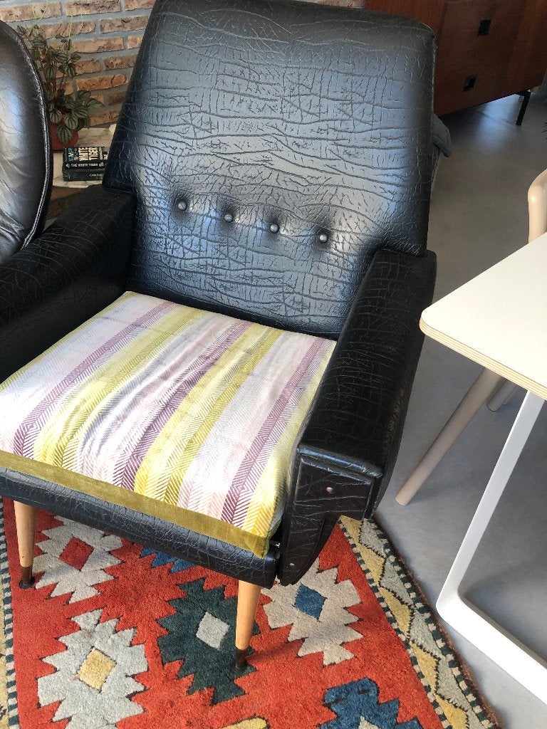 2 jolis fauteuils rétro vintage, sièges, chaises, Enlèvement, Utilisé, Bois