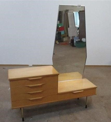 Vintage kaptafel, Huis en Inrichting, Kasten | Dressoirs, Gebruikt, 100 tot 150 cm, 25 tot 50 cm, Met lade(s), Ophalen