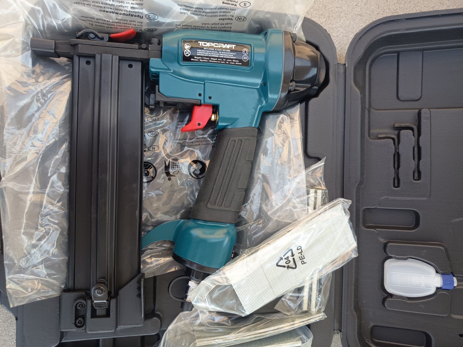 Agrafeuse Topcraf pneumatique Neuve, Doe-het-zelf en Bouw, Compressors, Ophalen