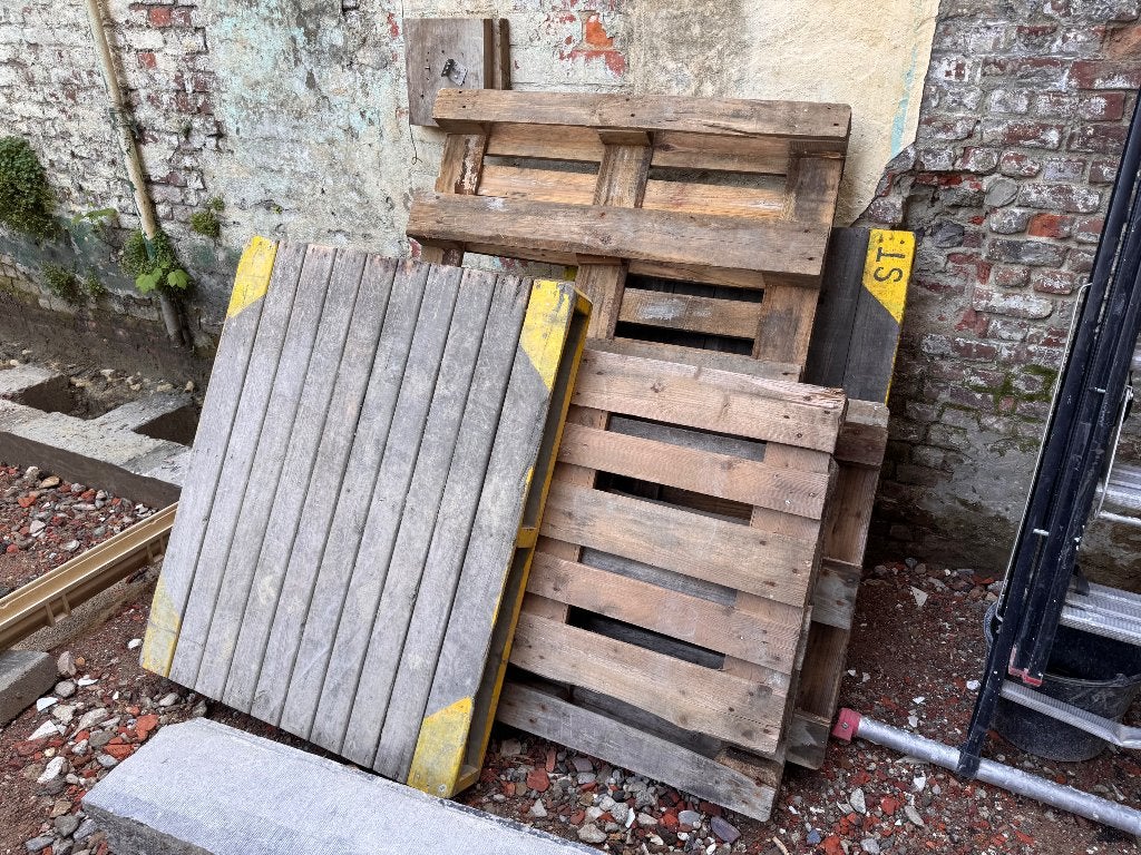 Pallets 7 stuks, Doe-het-zelf en Bouw, Ophalen, Gebruikt, Pallet