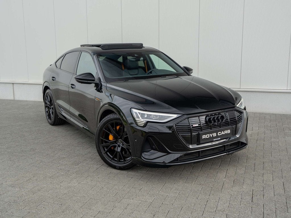 Audi e-tron E-Tron 55 Sportback Quattro S line -PANO/MEMORY, Auto's, Gebruikt, Zwart, 408 pk, Zwart