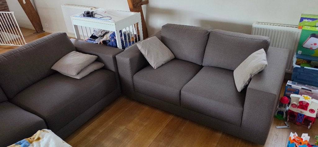 Design zetel met poef, Enlèvement, Utilisé