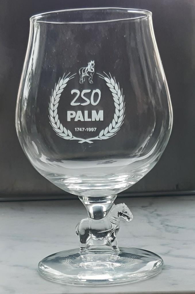 BIERGLAS PALM 250 1747-1997. MET PAARDJE IN VOET BIER BIERE, Verzamelen, Ophalen of Verzenden, Palm