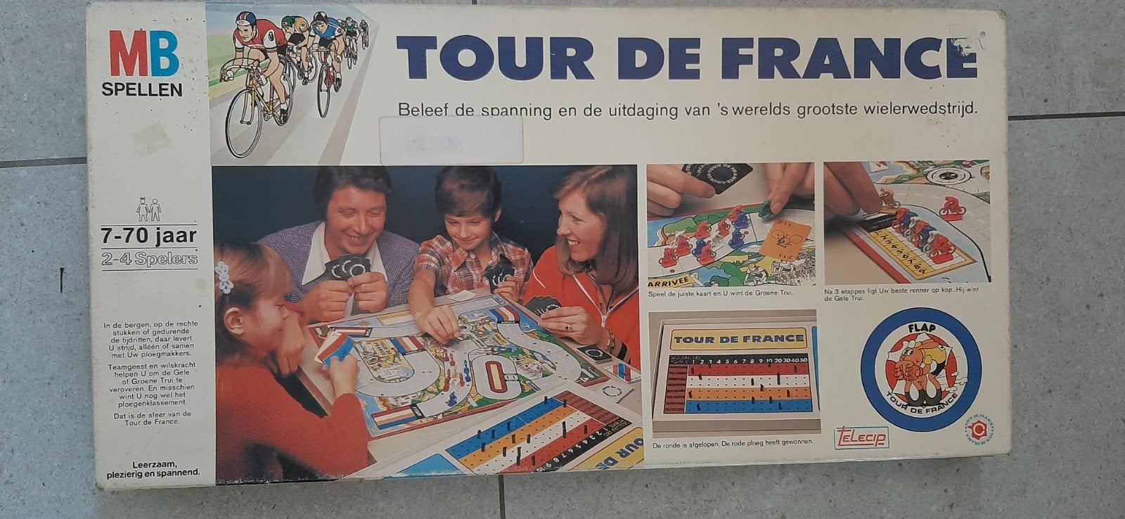 Vintage MB Spellen Tour de France Bordspel, Ophalen of Verzenden