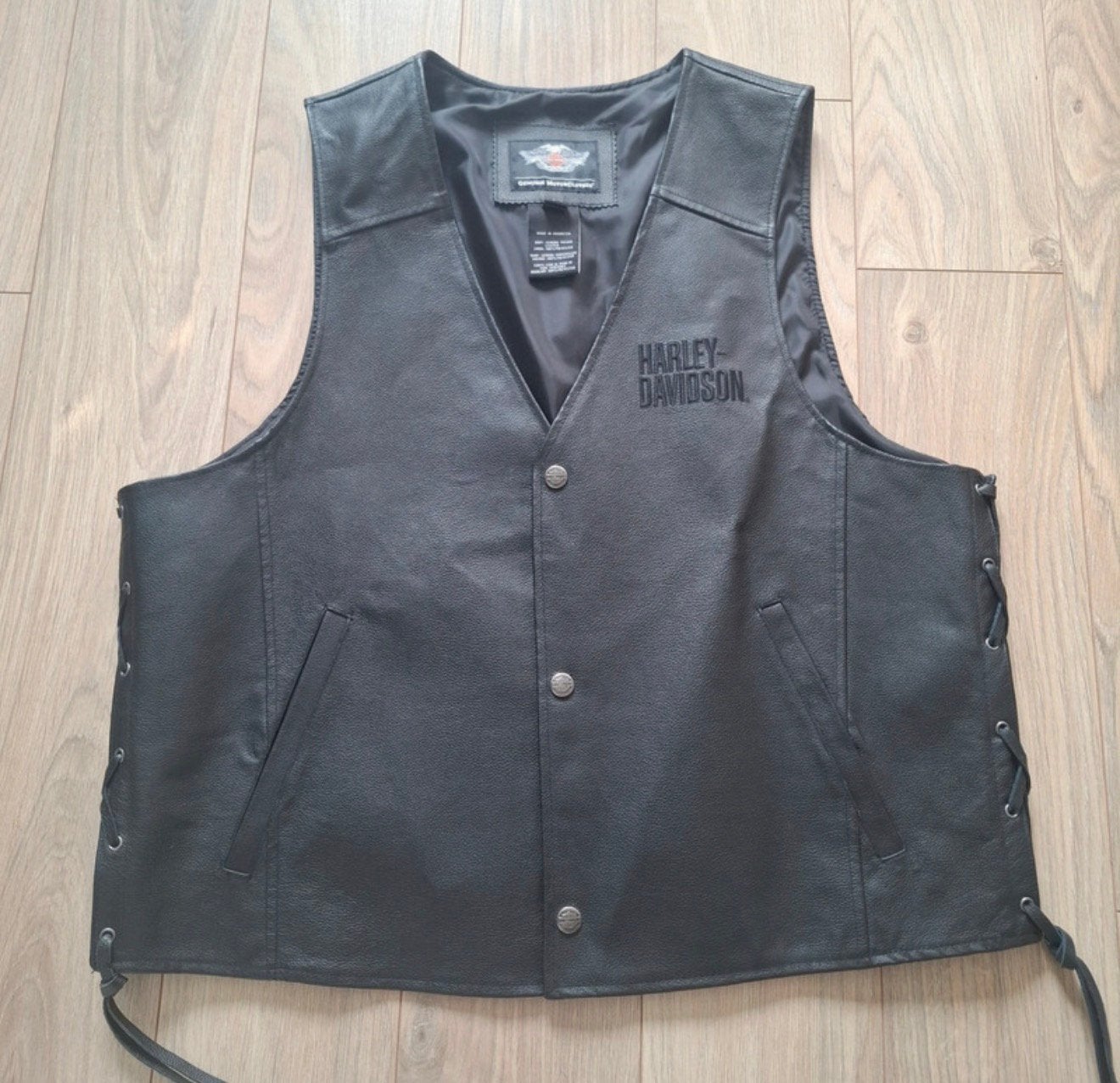 Nieuwe Lederen Harley-Davidson gilet maat XXL, Ophalen of Verzenden, Nieuw zonder kaartje, Heren, Jas | leer
