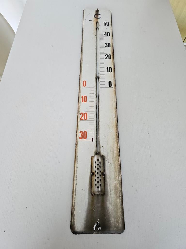 oude emaille thermometer
Afmetingen 100 x 15 cm, Antiek en Kunst, Ophalen of Verzenden
