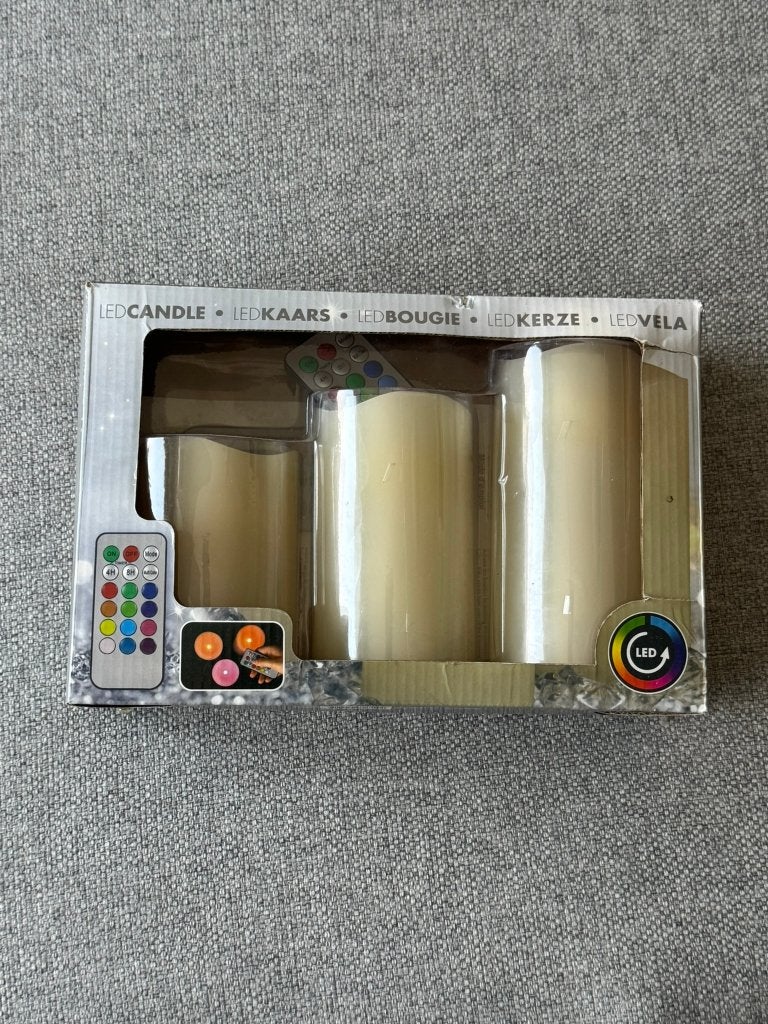 105. Kerst - Ledkaarsen NIEUW, Maison & Meubles, Accessoires pour la Maison | Bougeoirs & Bougies, Neuf, Bougie, Moins de 25 cm