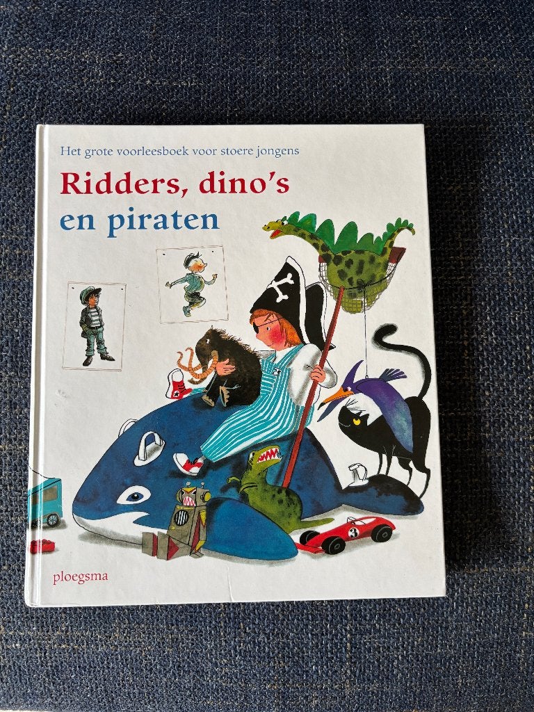Het grote voorleesboek  stoere jongens ridders dino piraten, Jongen of Meisje, Ophalen of Verzenden, Zo goed als nieuw, Voorleesboek