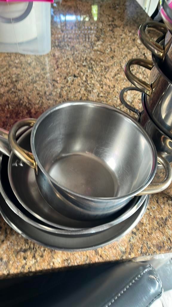 Kookpotten, Huis en Inrichting, Ophalen, Gebruikt, Inox, Overige typen