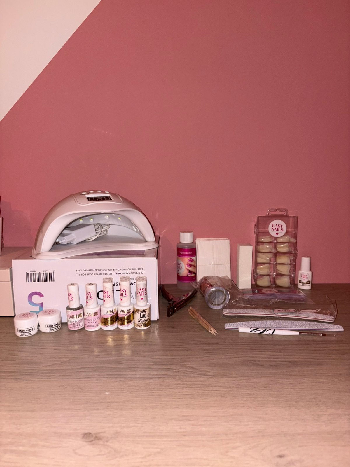 Easy nails gellac set, Handtassen en Accessoires, Overige kleuren, Verzenden, Nieuw, Accessoires
