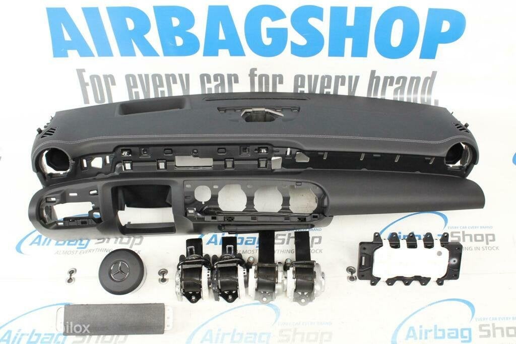 Airbag kit Tableau de bord noir HUD Mercedes CLA klasse C118, Enlèvement ou Envoi, Utilisé