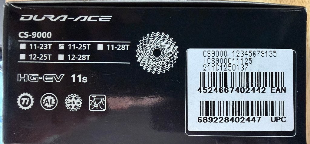 Cassette Shimano Dura-Ace 11 vitesses (3 pièces), Vélos & Vélomoteurs, Vélos Pièces, Neuf, Autres types, Racefiets, Enlèvement