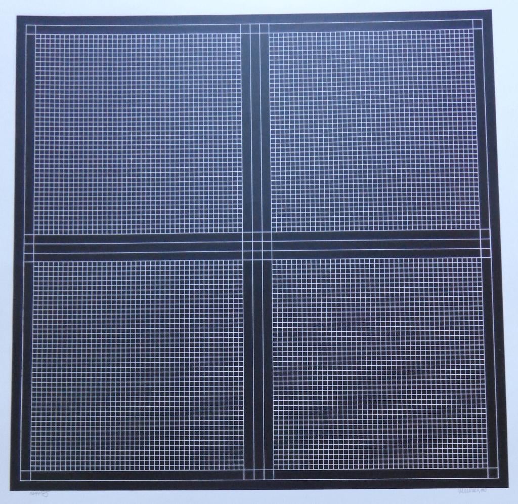 MARC VERSTOCKT / COMPOSITIE / ZW-W ZEEFDRUK / 73x57cm / SIG, Antiquités & Art, Art | Lithographies & Sérigraphies, Signé, Enlèvement ou Envoi