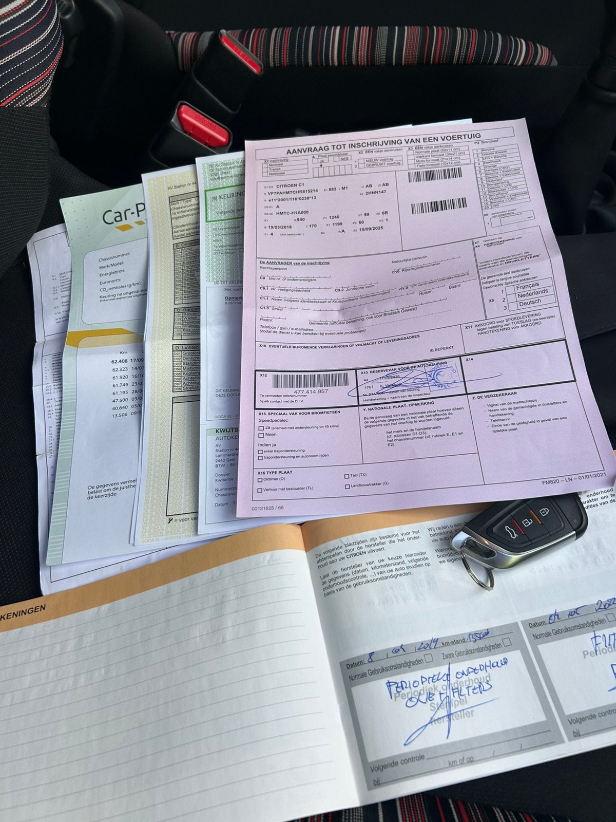 Citroën C1 2018,62.500KM Airco 2 jaar Gekeurd, Auto's, Euro 6, C1, Particulier, LED dagrijverlichting